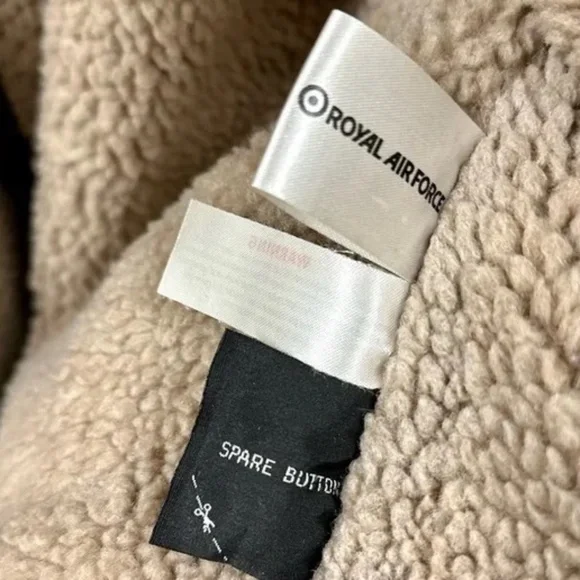 Royal Air Force XL men’s B3 style genuine leather, shearling jacket EUC - Picture 11 of 16